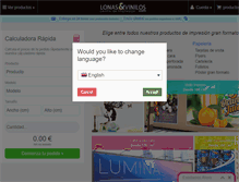 Tablet Screenshot of lonasyvinilos.com